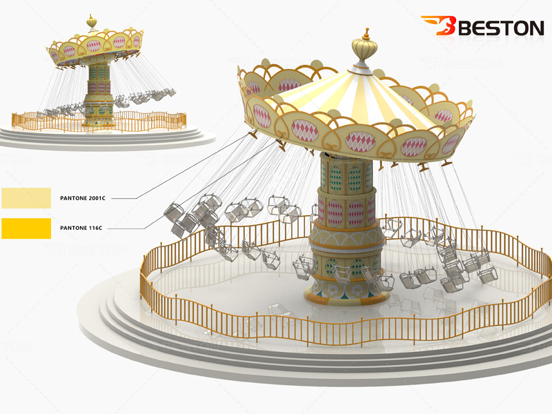 how much does swing chair rides cost in an amusement park?